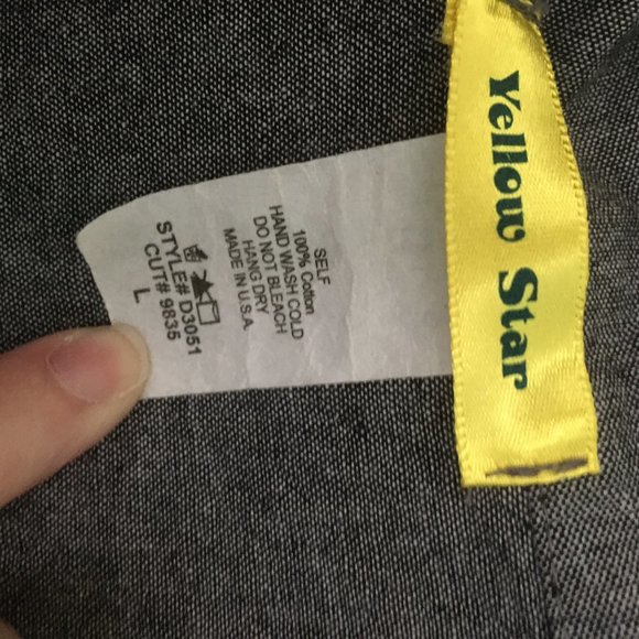 Grey heart button dress cap sleeve size large - Picture 3 of 3